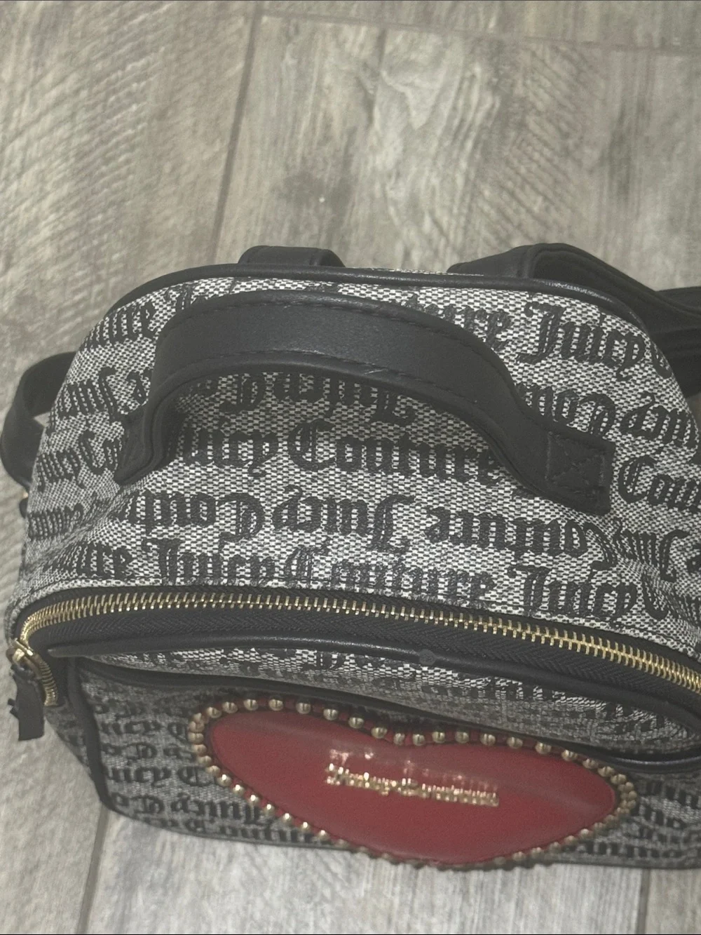 Juicy Couture Red Heart Logo Mini Backpack